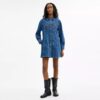 Abito in denim a maniche lunghe in cotone biologico