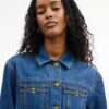 Abito in denim a maniche lunghe in cotone biologico