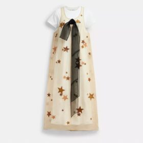 Abito in organza a stelle
