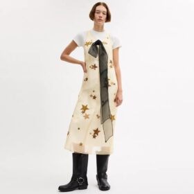Abito in organza a stelle