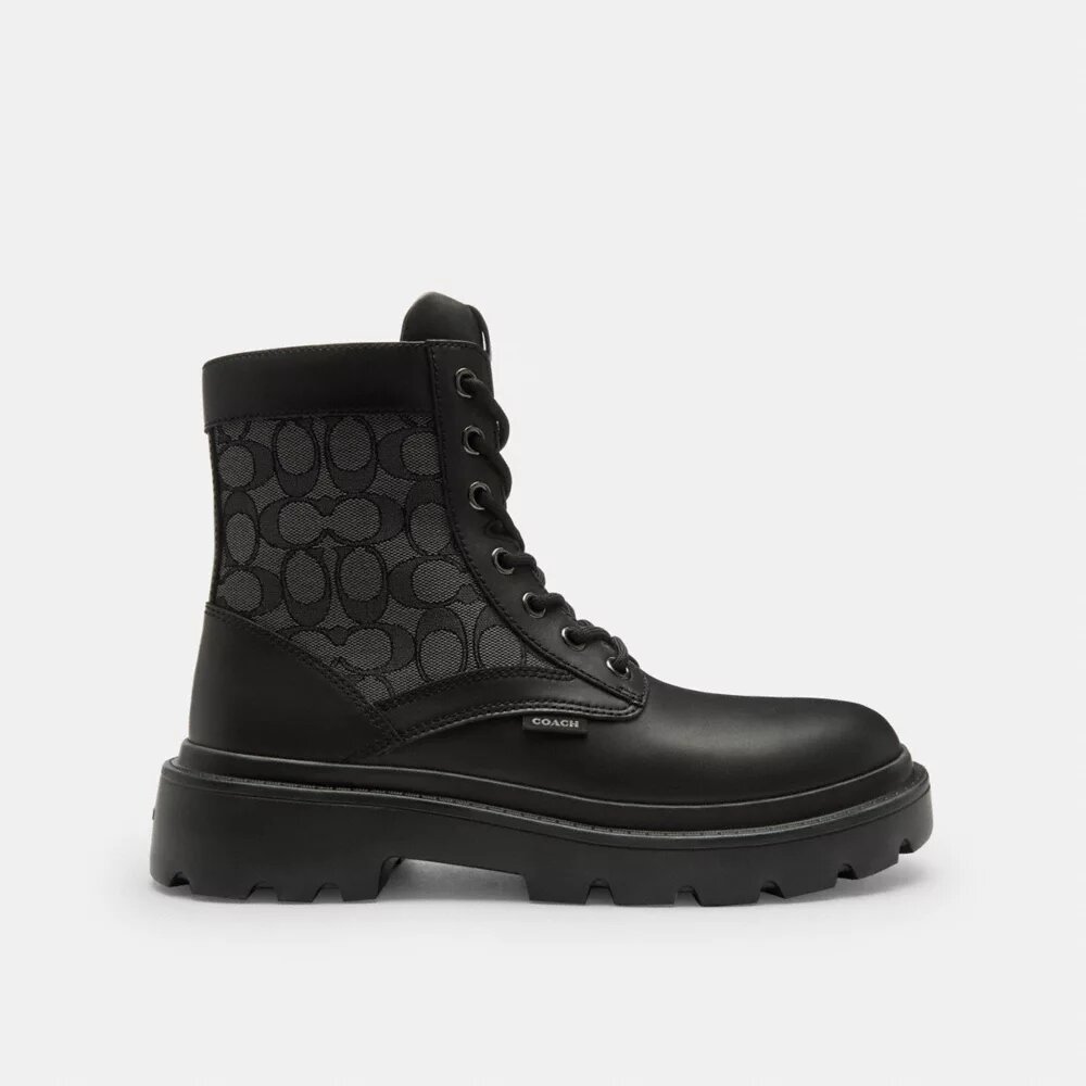 Anfibi con jacquard esclusivo