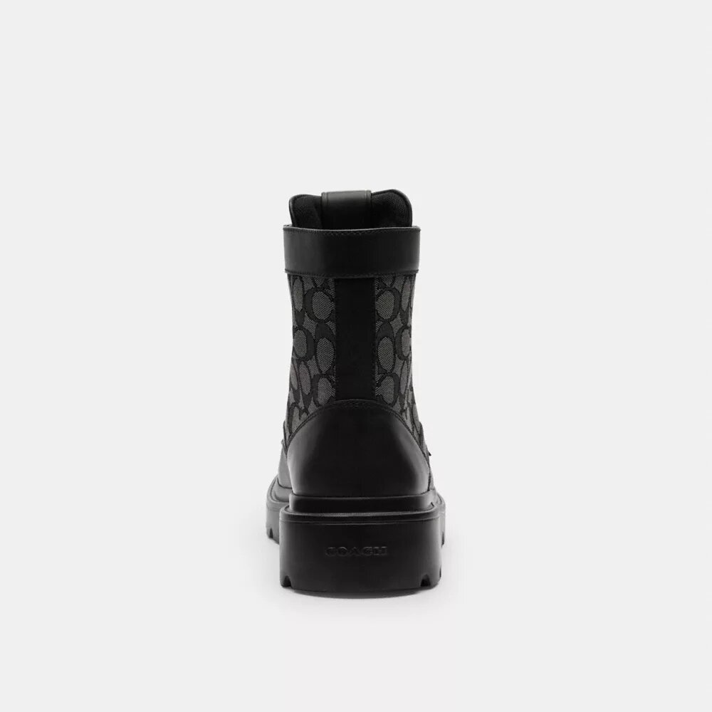 Anfibi con jacquard esclusivo