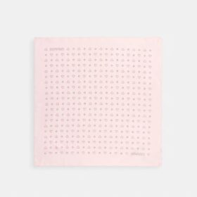 Bandana in seta con stampa a cuori a pois