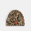 Berretto con stampa leopardata