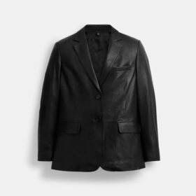 Blazer in pelle
