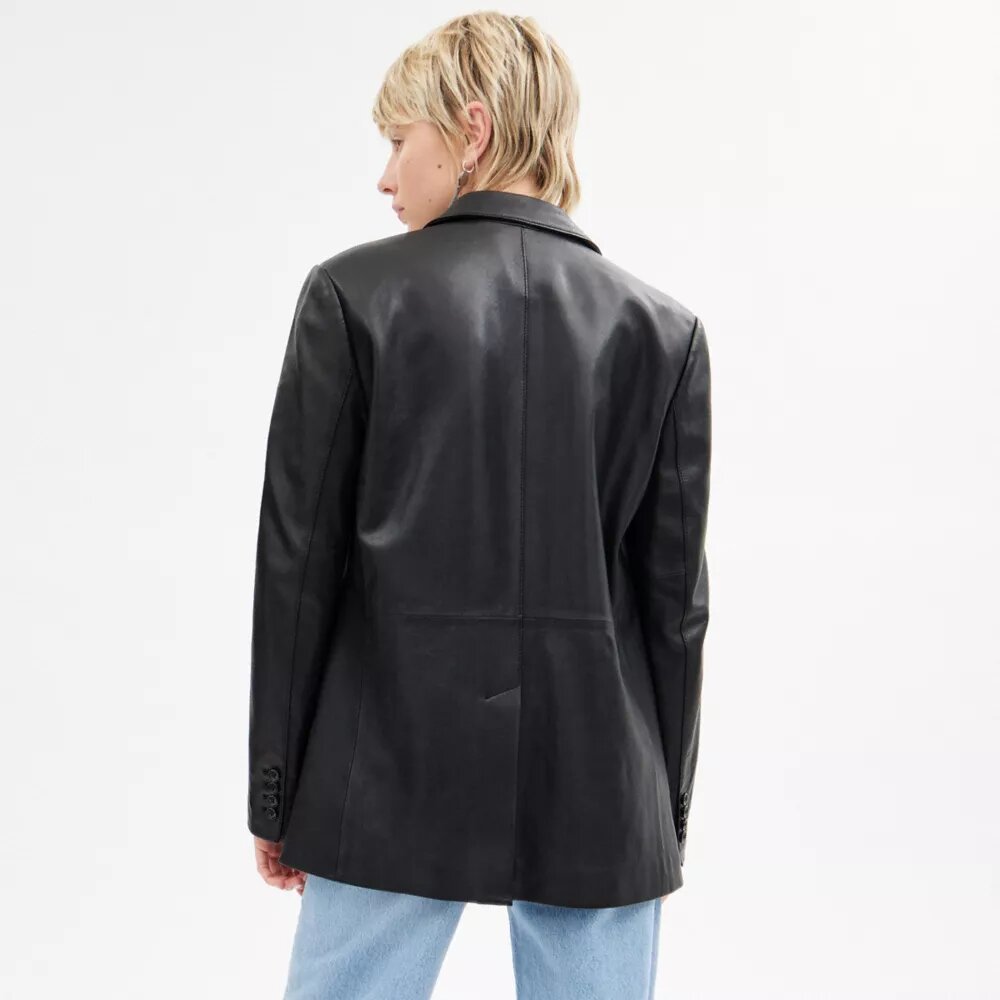 Blazer in pelle