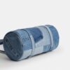 Borsa a botte con chiusura Kisslock da 28 in denim riciclato