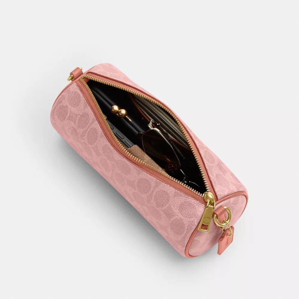 Borsa a botte in Signature Canvas