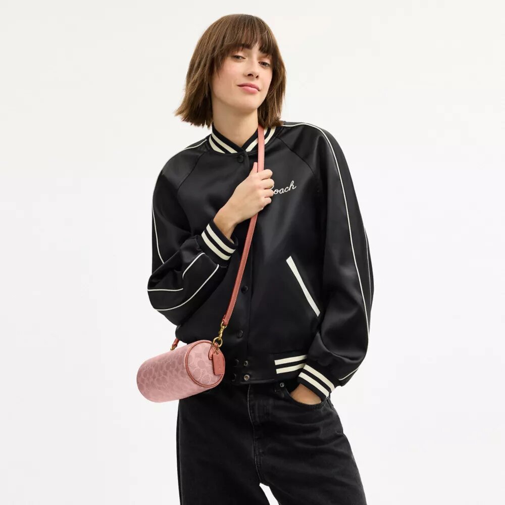 Borsa a botte in Signature Canvas