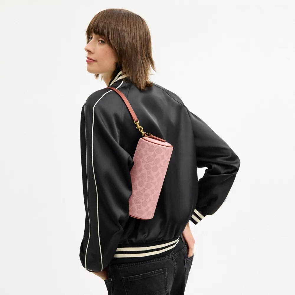 Borsa a botte in Signature Canvas