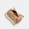 Borsa a botte Kisslock 28 in jacquard Signature