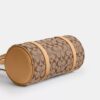 Borsa a botte Kisslock 28 in jacquard Signature