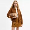 Borsa a botte Kisslock 28 in jacquard Signature