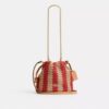 Borsa a coulisse Faye Mini a righe