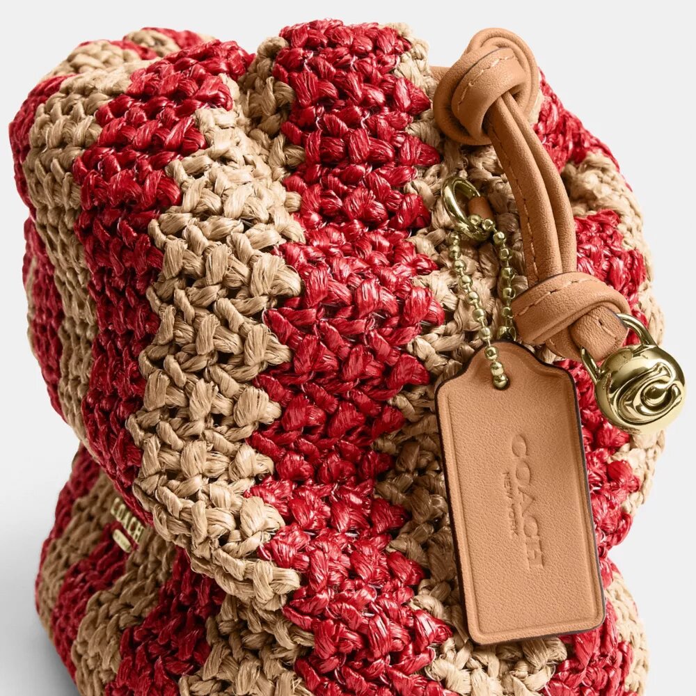 Borsa a coulisse Faye Mini a righe