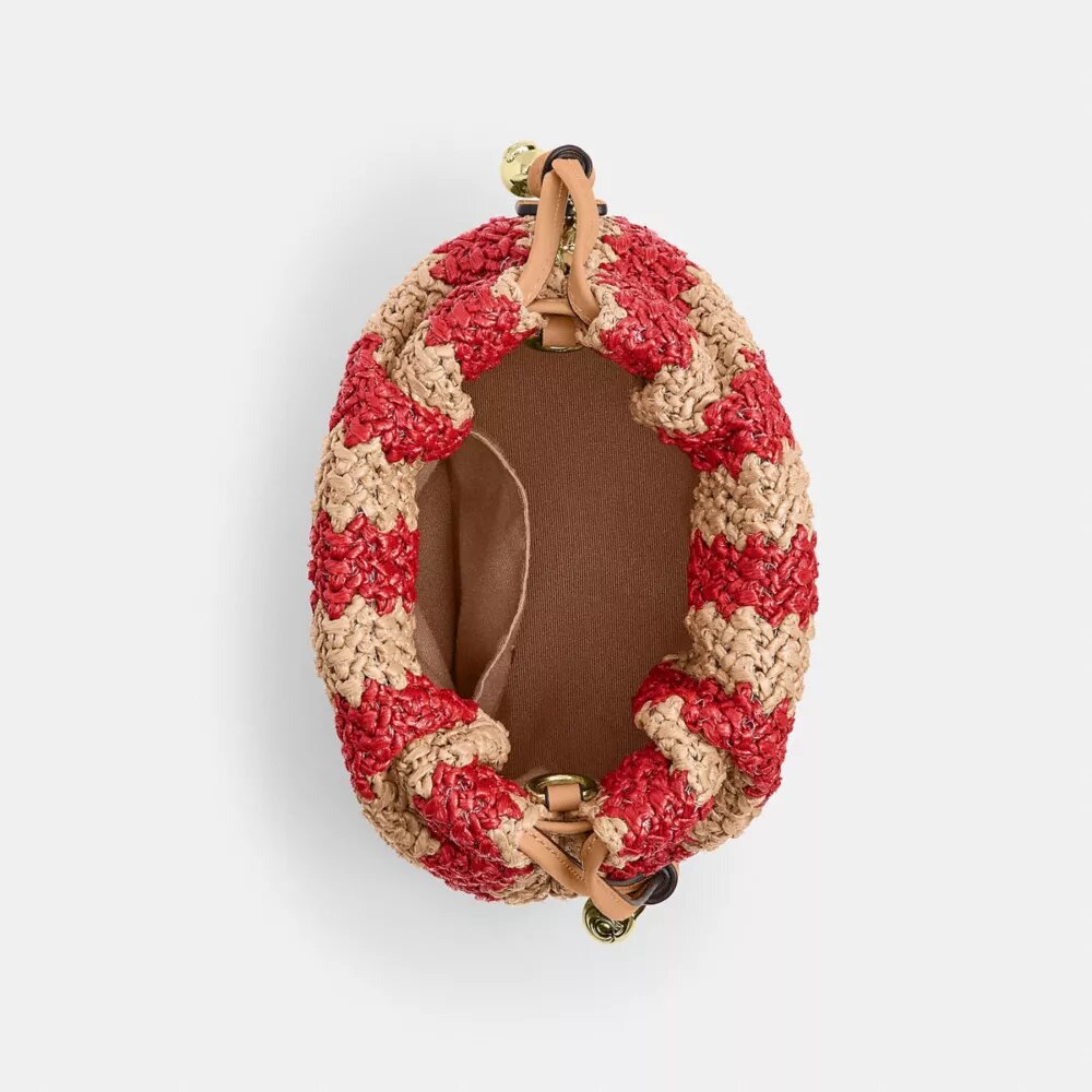 Borsa a coulisse Faye Mini a righe