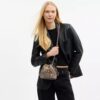 Borsa a coulisse Faye Mini in jacquard esclusivo con ricami floreali