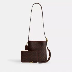 Borsa a secchiello Bleecker 21 in Signature Canvas