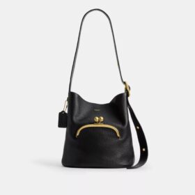Borsa a secchiello Bleecker con chiusura Kisslock