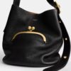 Borsa a secchiello Bleecker con chiusura Kisslock