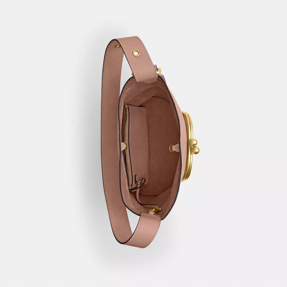 Borsa a secchiello Bleecker con chiusura Kisslock