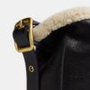 Borsa a secchiello Bleecker in shearling