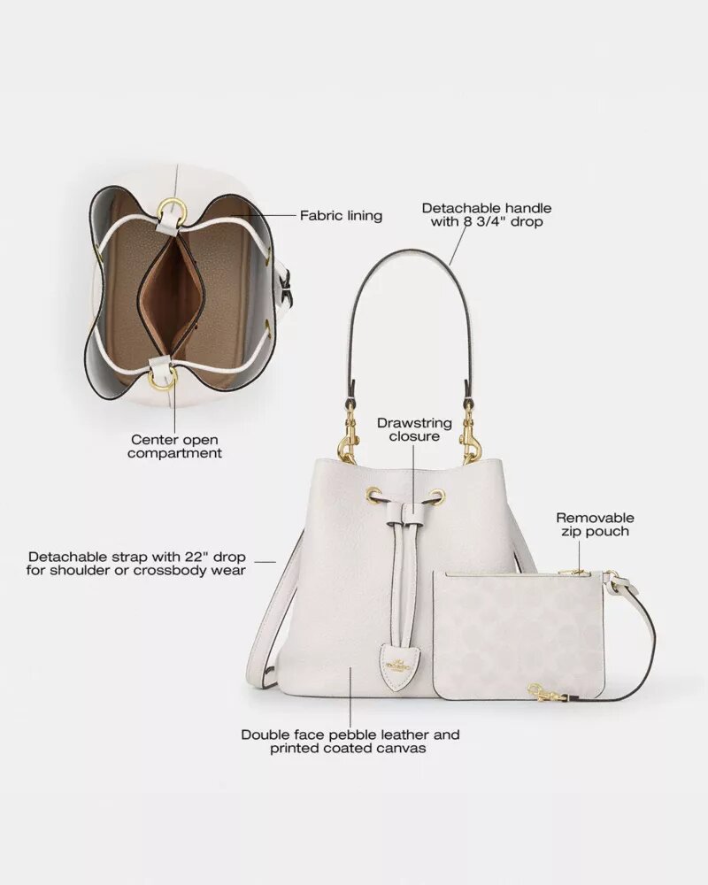 Borsa a secchiello Rowan