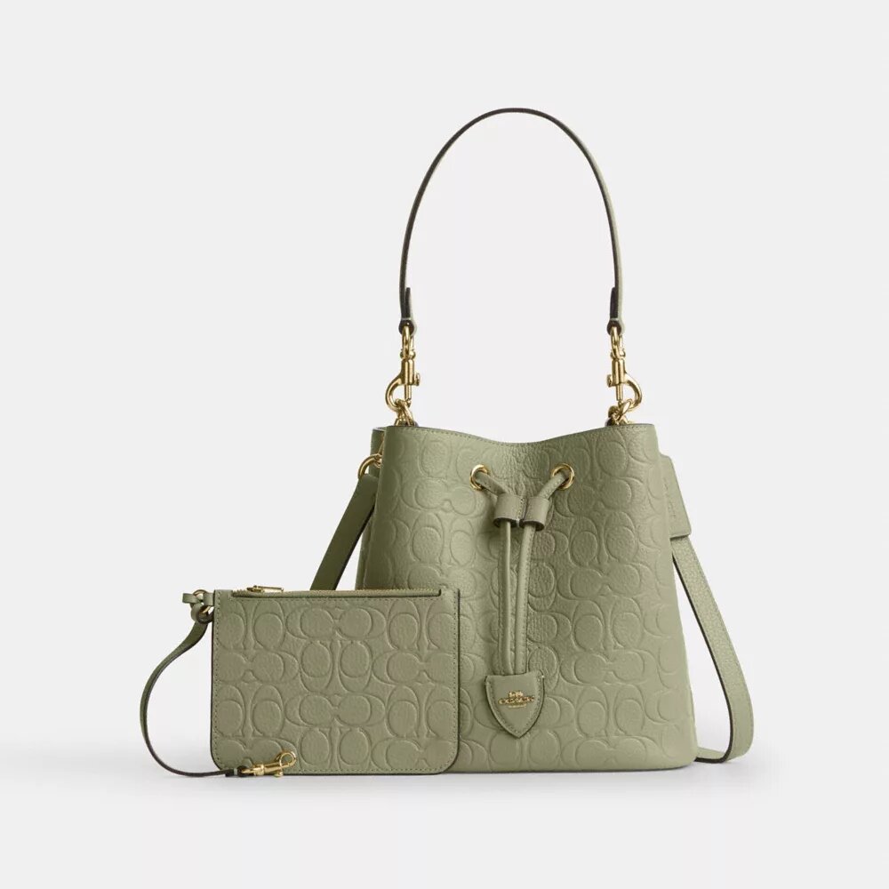 Borsa a secchiello Rowan in pelle esclusiva