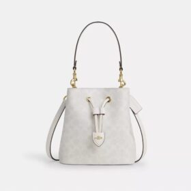 Borsa a secchiello Rowan in Signature Canvas