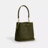 Borsa a secchiello Rowan in Signature Canvas