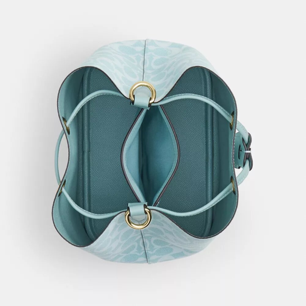 Borsa a secchiello Rowan in Signature Canvas