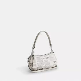 Borsa a spalla Ashton con stampa giornale