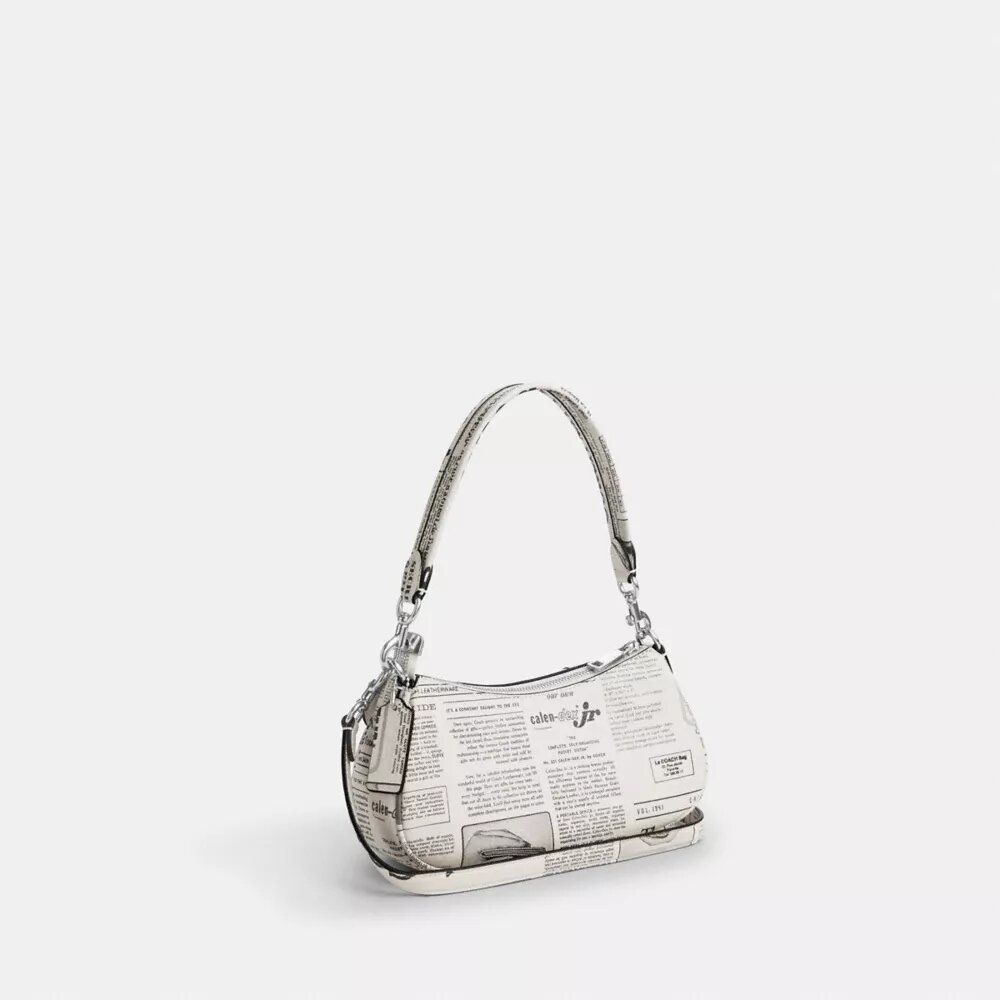 Borsa a spalla Ashton con stampa giornale