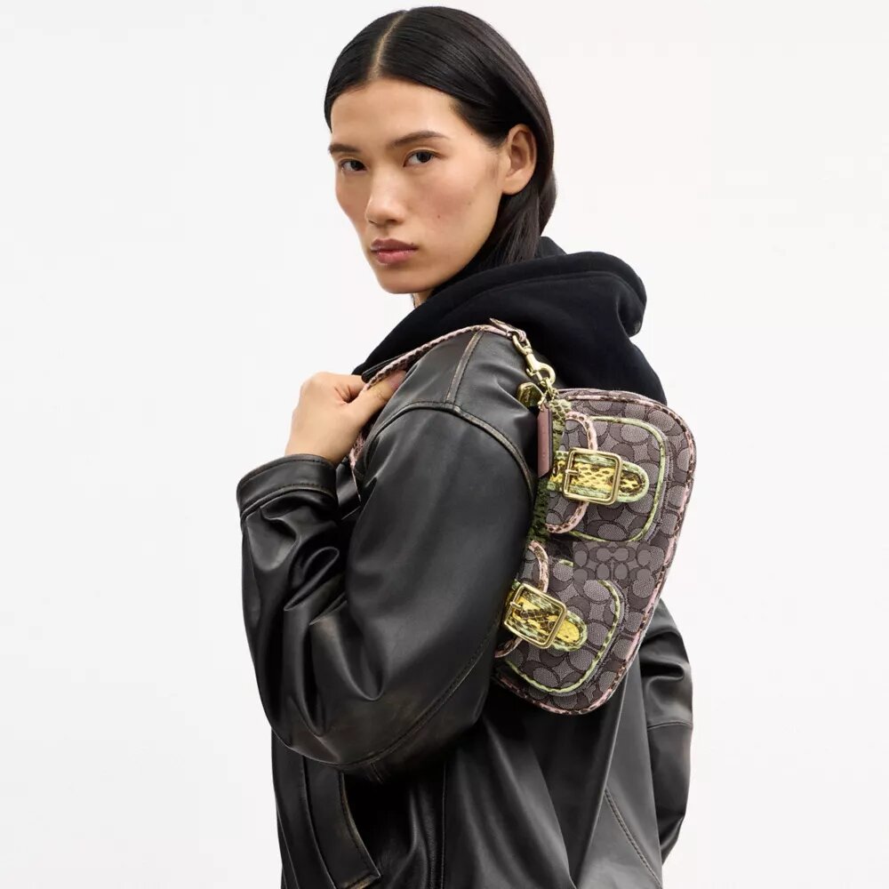 Borsa a spalla Ashton in jacquard esclusivo