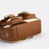 Borsa a spalla Ashton in pelle di vitello con stampa bovina