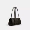 Borsa a spalla Bridget in Signature Canvas con ciondoli