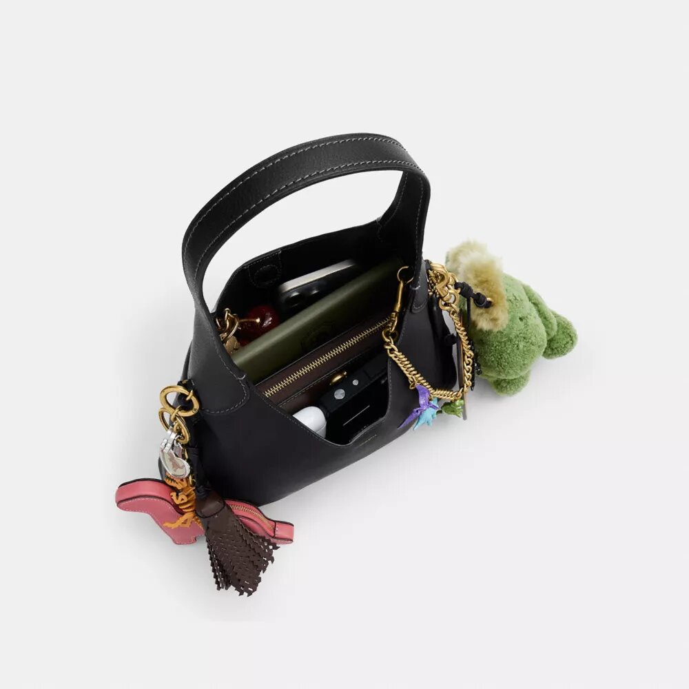 Borsa a spalla Brooklyn 28 con ciondoli per il 10° compleanno di Rexy