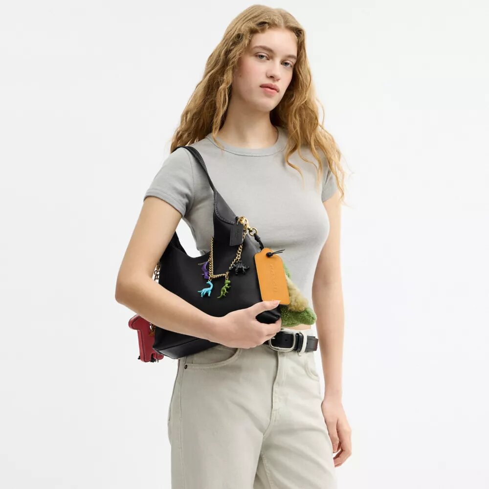 Borsa a spalla Brooklyn 28 con ciondoli per il 10° compleanno di Rexy