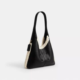 Borsa a spalla Brooklyn 28 in shearling
