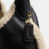 Borsa a spalla Brooklyn 28 in shearling