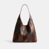 Borsa a spalla Brooklyn 39 con patchwork in pelle di serpente