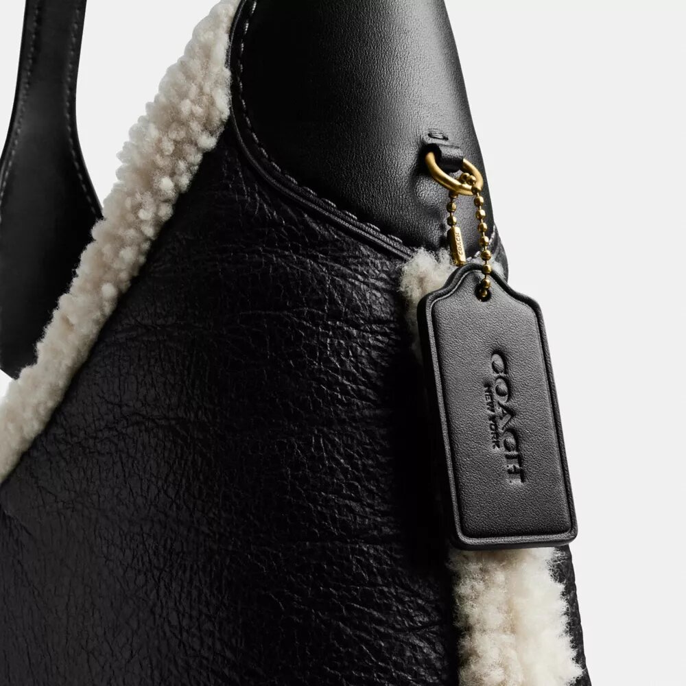 Borsa a spalla Brooklyn 39 in shearling