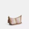 Borsa a spalla Caitlin con patchwork a righe