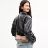 Borsa a spalla Caitlin con patchwork a righe