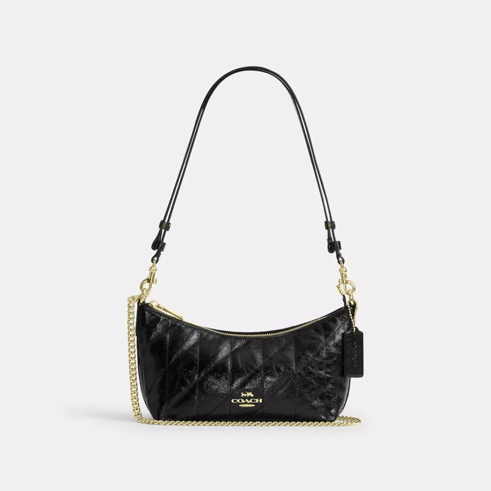 Borsa a spalla Caitlin con trapuntatura