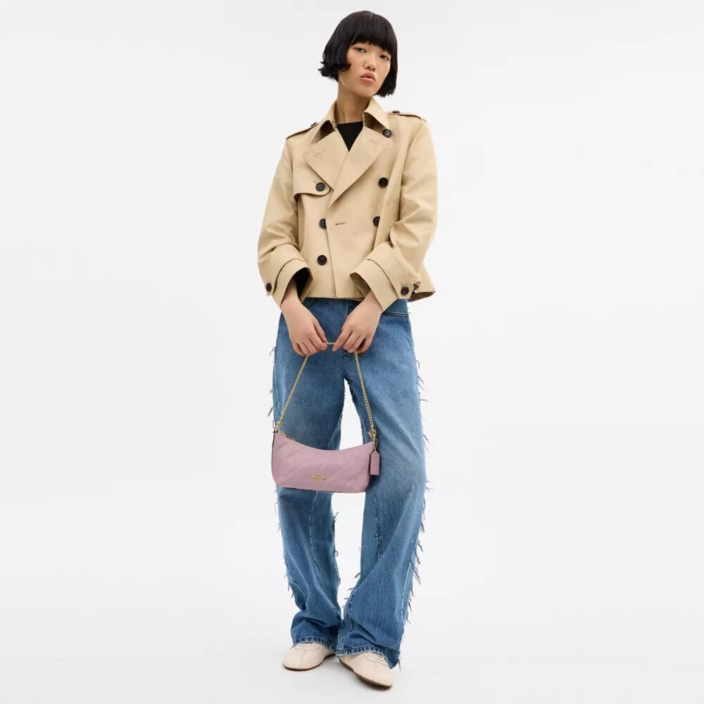 Borsa a spalla Caitlin con trapuntatura