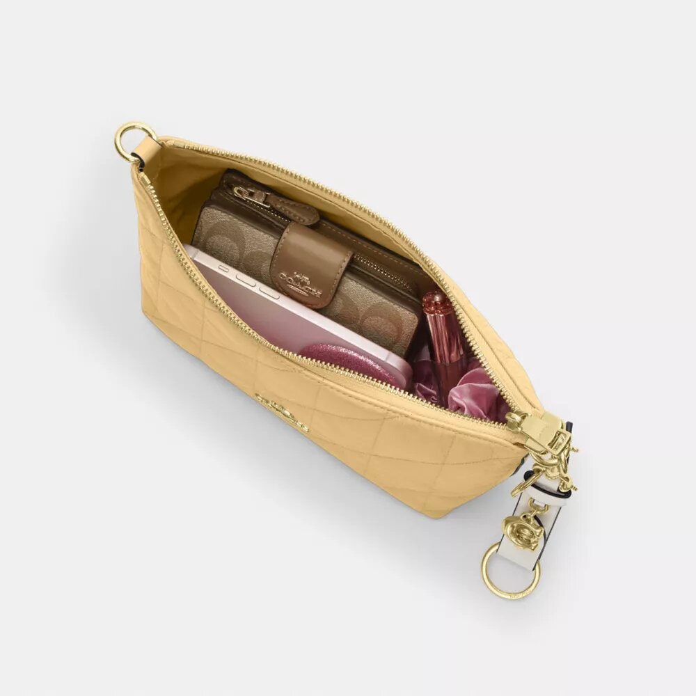 Borsa a spalla Caitlin con trapuntatura