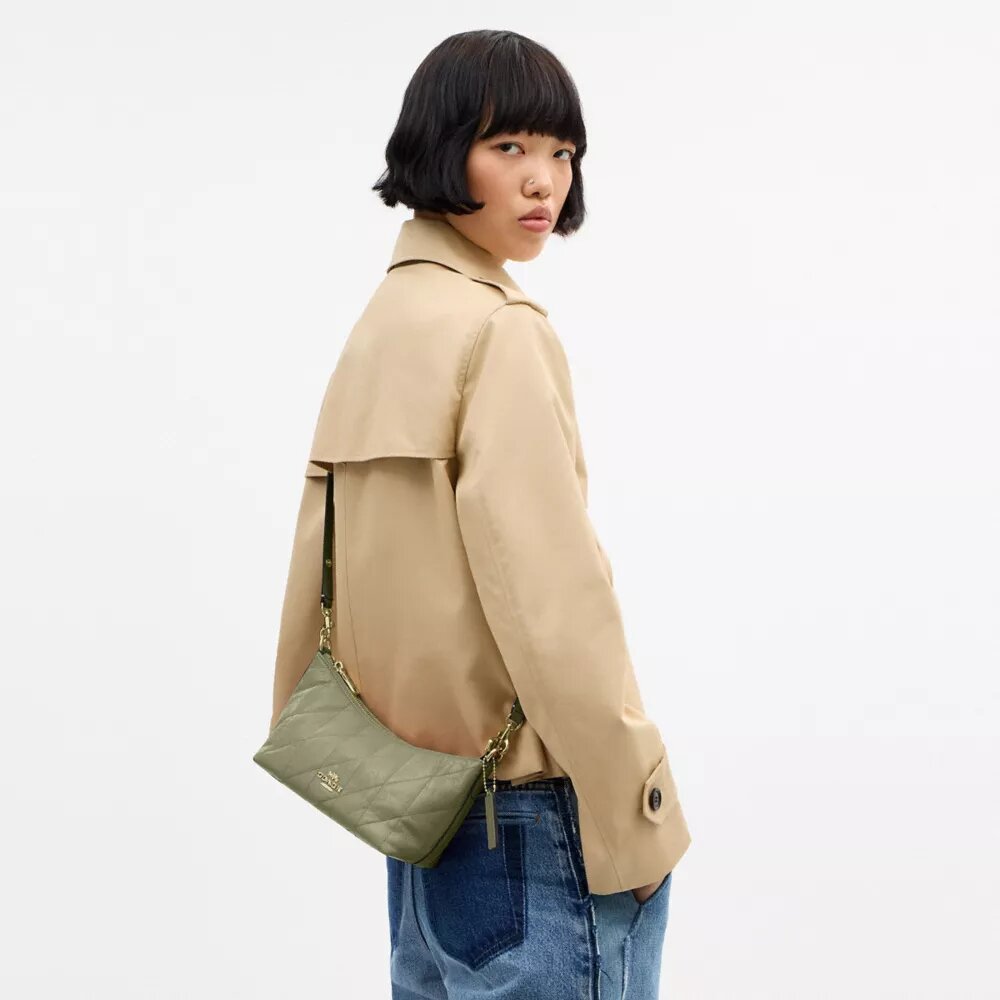 Borsa a spalla Caitlin con trapuntatura
