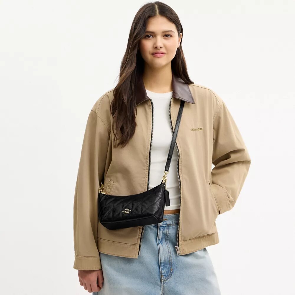 Borsa a spalla Caitlin con trapuntatura