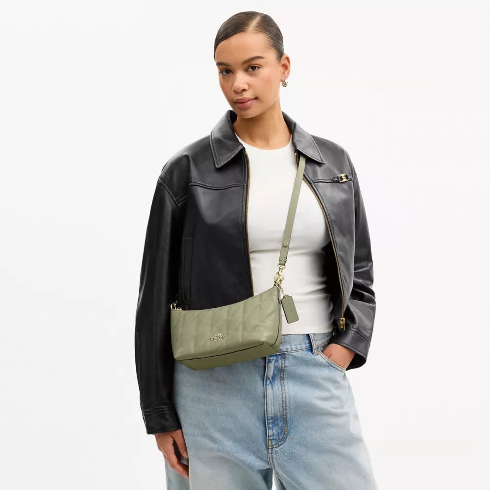 Borsa a spalla Caitlin con trapuntatura